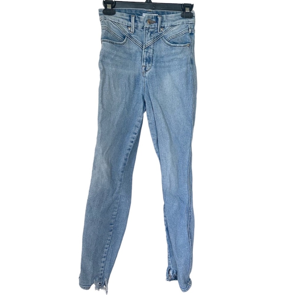 Good American Good Curve Size 0 / 25 Good Curve Light Was Blue Jeans Like NEW